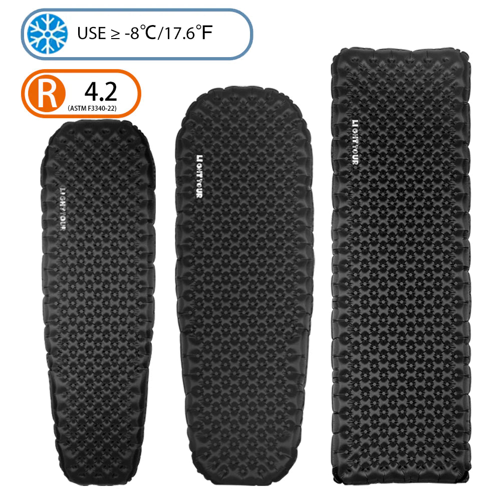 Light Tour Ultralight R4.2/R7.5 Insulated Sleeping Pad 20D Nylon