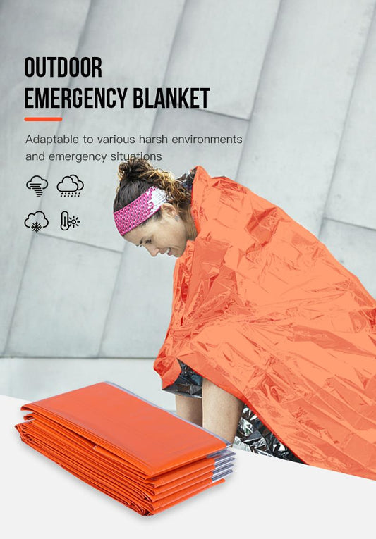 Outdoor Emergency Blanket / 210x130cm size useable as Tent Footprint / 79g