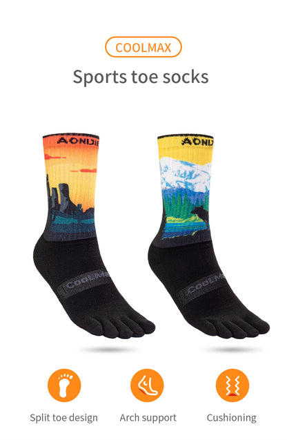 Aonijie Anti Blister Toe Socks - Mid