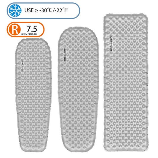 Light Tour Ultralight R4.2/R7.5 Insulated Sleeping Pad 20D Nylon
