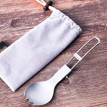 Foldable Titanium Spork,  17g