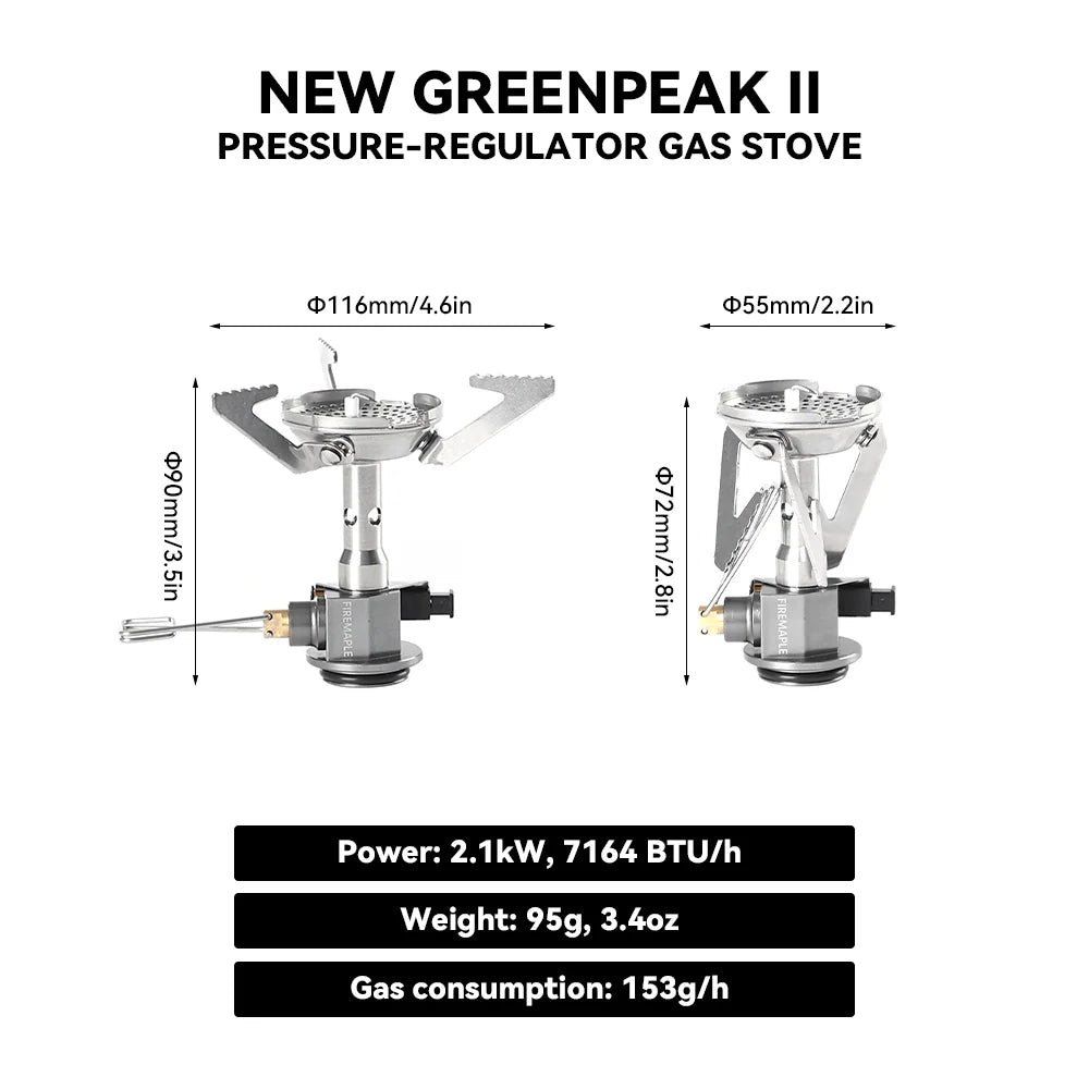 Greenpeak Pro Pressure Regulated Stove 95g