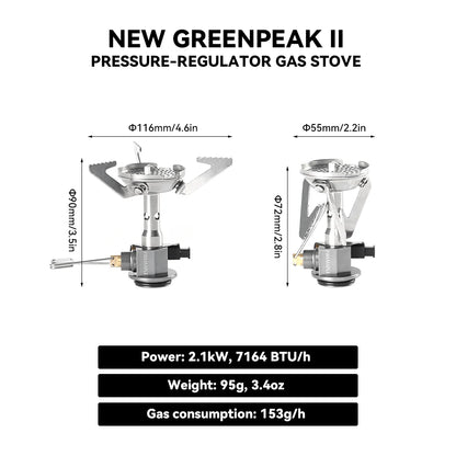 Greenpeak Pro Pressure Regulated Stove 95g