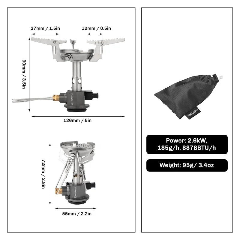 Greenpeak II Pressure Regulated Stove 95g