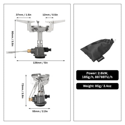 Greenpeak II Pressure Regulated Stove 95g