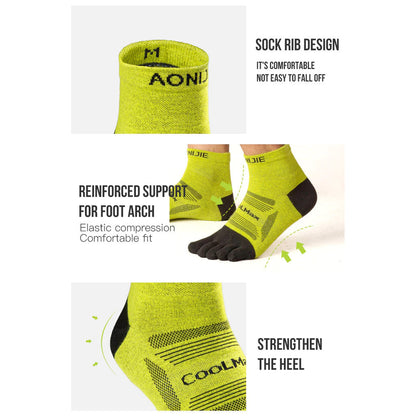 Aonijie Anti Blister Toe Socks - Quarter 3 pairs